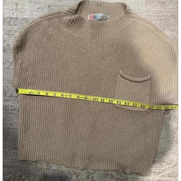 Free People Beach Freya Sleeveless Sweater, beige sz M - Picture 2 of 5